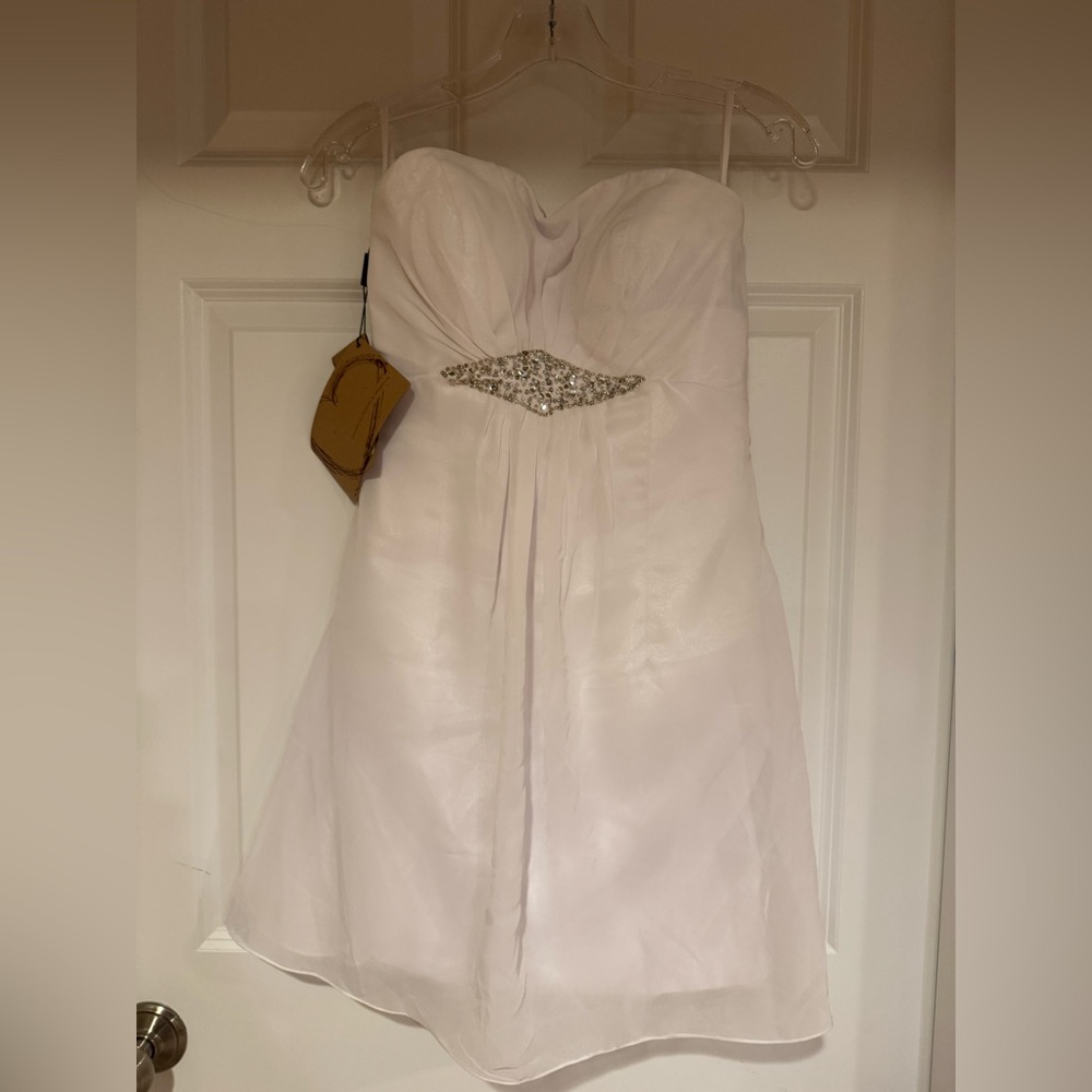 NWT Weddings and Special Occasions White Dress | Size 4